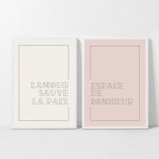 画像1: ESPACE + LAMORE  アートポスター (2色） (1)