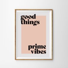 画像1: PRIME THINGS GOOD VIBES メッセージポスター (1)